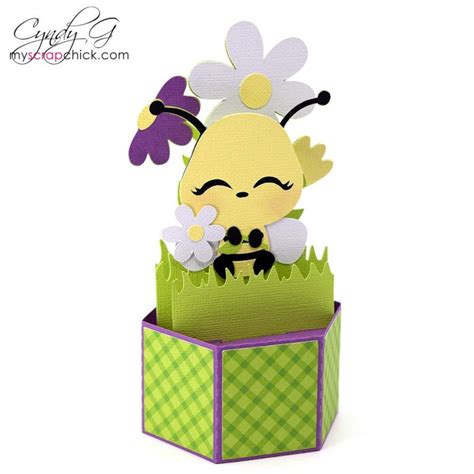 Bee Pop Up Card Svg My Scrap Chick