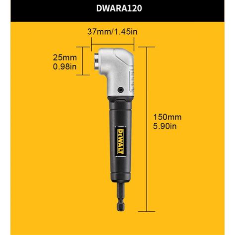 DEWALT Угловая насадка ударная, для привода насадок под прямым углом ...