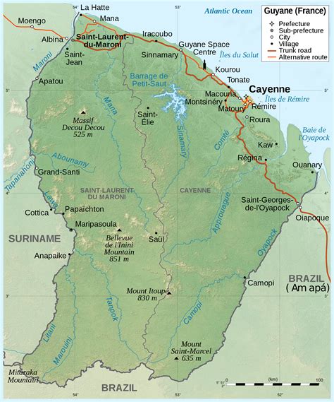 Maps of French Guiana | Map Library | Maps of the World
