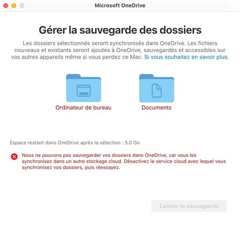 OneDrive Synchronise Les Dossiers Bureau Et Documents De MacOS