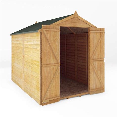 Mercia Overlap Apex Double Door Shed X Windowless One Garden