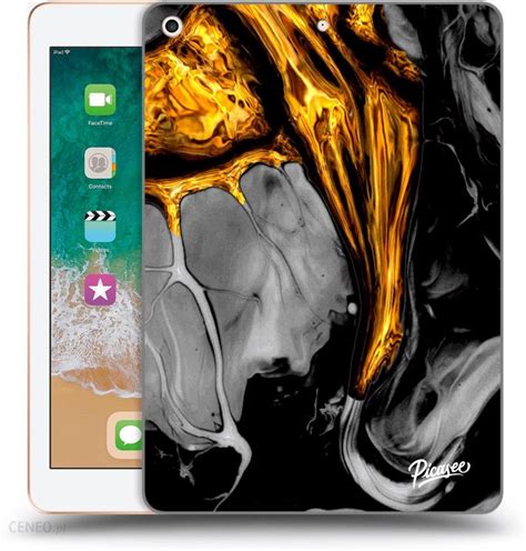 SILIKONOWE CZARNE ETUI NA APPLE IPAD 2018 6 GEN BLACK GOLD Etui