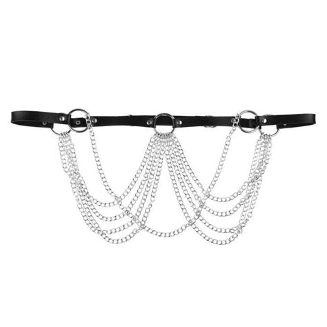 Ceinture Harnais De Poitrine Femme Sexy Body Cage Cuir Bondage Sm