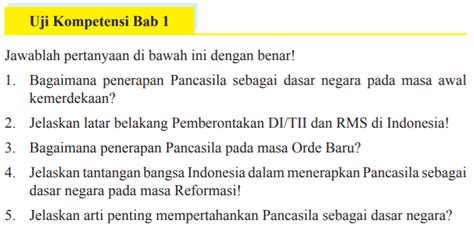 Soal Uji Kompetensi Bab Pkn Kelas Tema Soal Riset