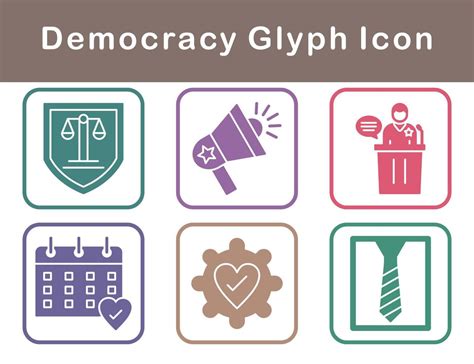 Democracy Vector Icon Set 21456674 Vector Art at Vecteezy