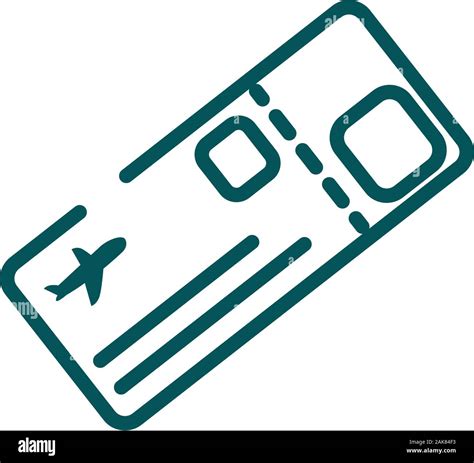 Isolated airplane ticket vector design Stock Vector Image & Art - Alamy