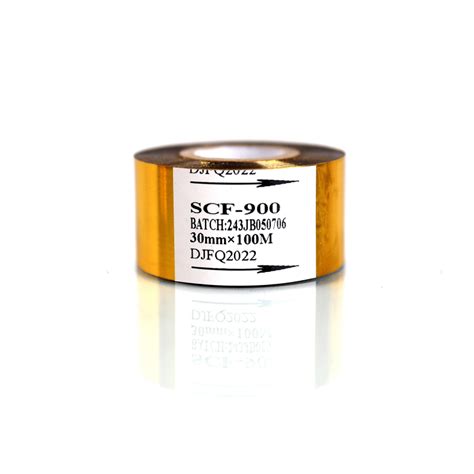 Gold Color Hot Foil Ribbon Hot Stamping Coding Machine Ribbon Gold Heat Transfer Ribbon Gold