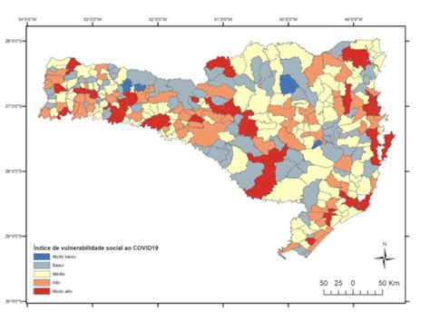 Mapas digitais mostram vulnerabilidade social ao coronavírus em SC