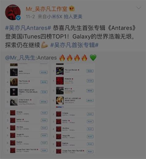 吳亦凡專輯重回itunes榜首，為何還是沒有公信力？ 每日頭條