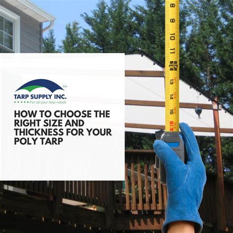 How to Choose the Right Poly Tarp Size and Thickness