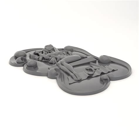 Panel 5 Naked Girl 3D Model 20 Stl Obj Max Free3D