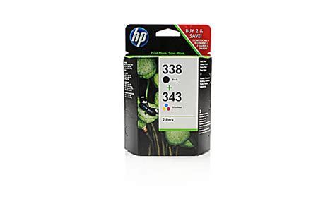 HP 338+343 / SD449EE Tinten Doppelpack schwarz, color (2 Stück) | 1002366