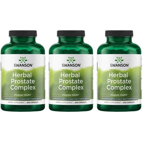 Swanson Herbal Prostate Complex 200 Caps 3 Pack