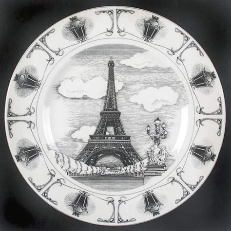 Slice Of Life Eiffel Tower Dinner Plate By Fifth Pts In