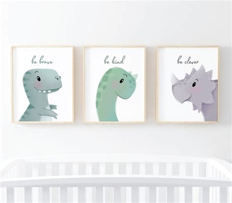 Nursery Wall Art Dinosaur Decor Nursery Art Boy Nursery | Etsy