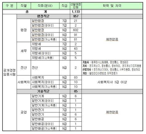 2013년도 서울특별시 지방공무원 임용시험 시행계획 공고 안내 네이버 블로그