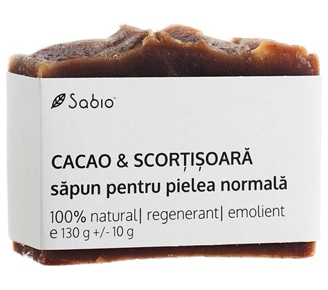 Sapun Natural Pentru Pielea Normala Cu Cacao Si Scortisoara G