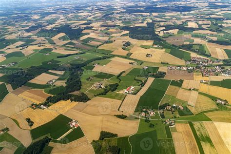 bavaria germany farmed fields aerial view landscape 18755131 Stock ...