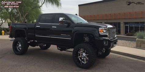 Gmc Sierra 2500 Hd Fuel Maverick D260 Wheels Chrome With Gloss Black Lip