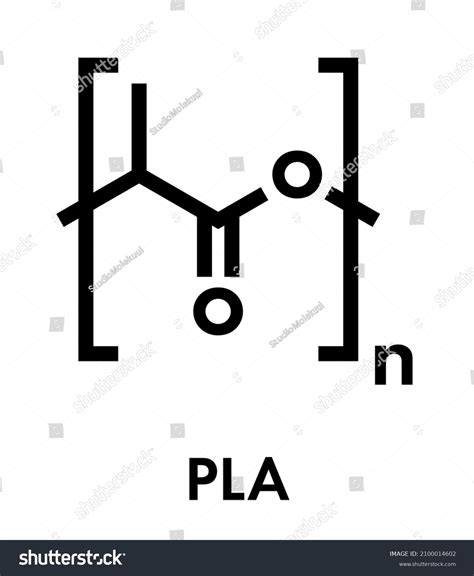 Polylactic Acid Pla Polylactide Bioplastic Chemical Stock