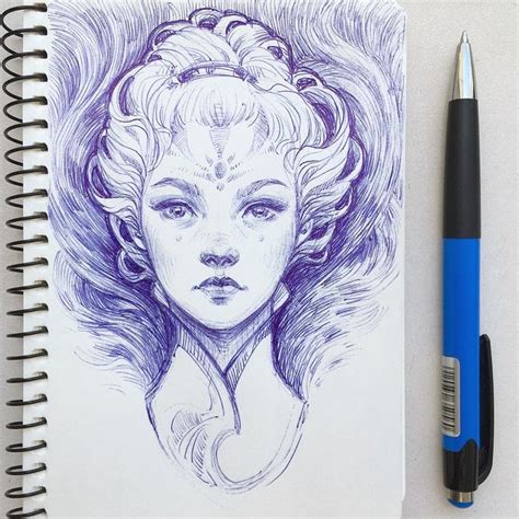 Enjoying Making These Rough Ballpoint Pen Sketches Especially While