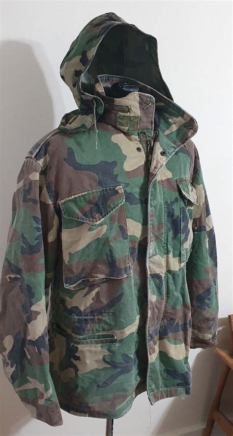 Alpha Industries US Army M65 Jacket Combat Field Coat Woodland DPM Camo