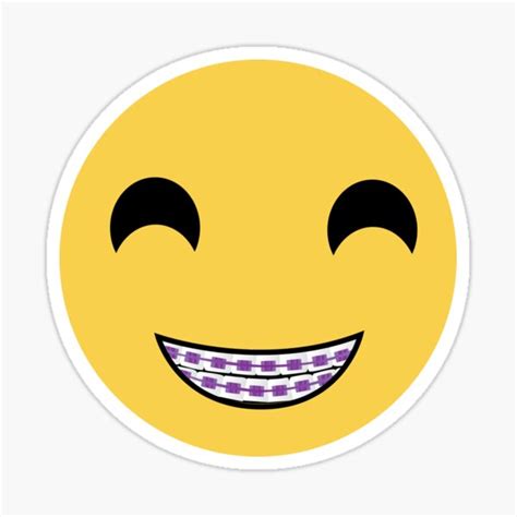 "Braces emoji" Sticker for Sale by P31Apparel | Redbubble