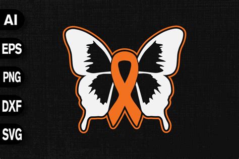 Leukemia Awareness Orange Ribbon Graphic By Svgdecor · Creative Fabrica