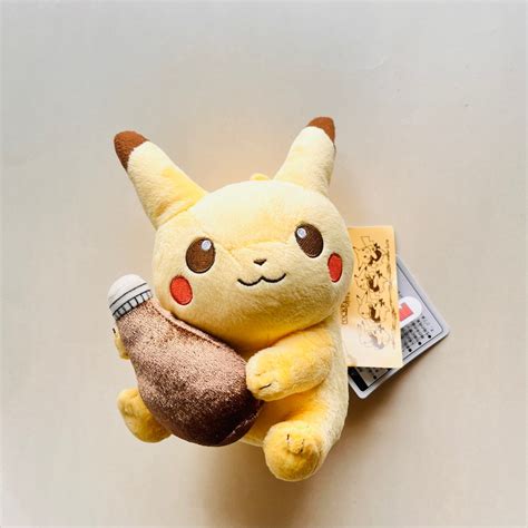 全新有牌 公仔 禮物 Pokemon Pocket Monster Pikachu Plush Toy Sepia Graffiti By