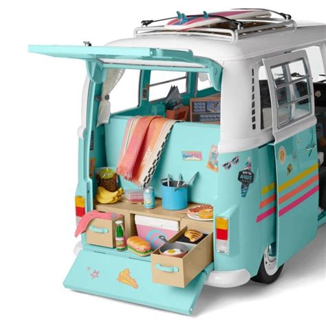 Josss Volkswagen Surf Bus Details American Girl Doll Accessories