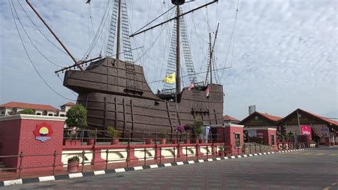 MALACCA CITY, MALACCA/MALAYSIA - FEBRUARY 03, 2015: Ship, Malacca Maritime Museum. The Maritime ...