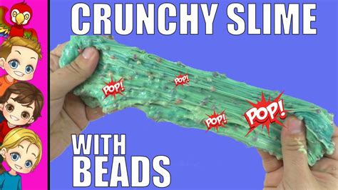 Crunchy Bead Slime Most Satisfying Crunchy Slime How To Make Crunchy Slime Youtube