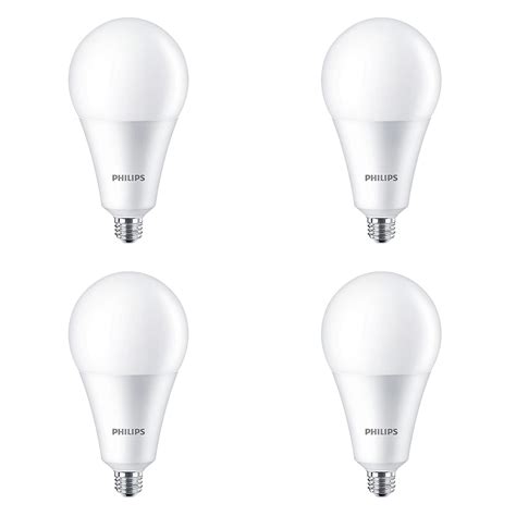Philips 24W=200W Daylight Deluxe A35 Non-dimmable LED Light Bulb (4 ...