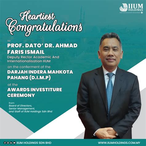 prof dr ahmad faris bin ismail terima darjah kebesaran darjah indera