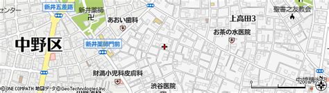 東京都中野区上高田2丁目22 2の地図 住所一覧検索｜地図マピオン