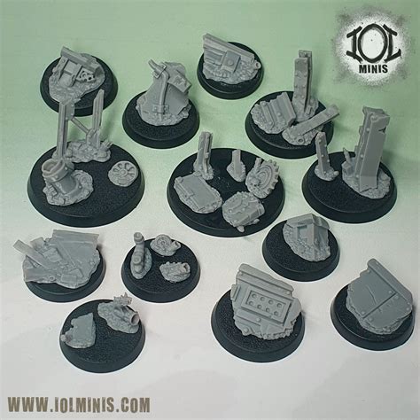 D File Wasteland Base Toppers Set Supportfree Base Detailing Kit