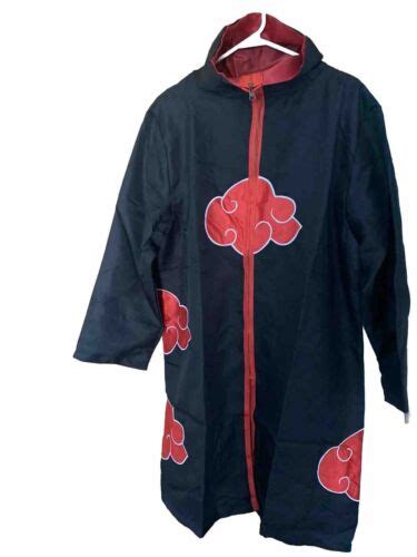 Unisex Youth Or Adult Black Ls Ninja Cloak Akatsuki Costume Sz L Ebay