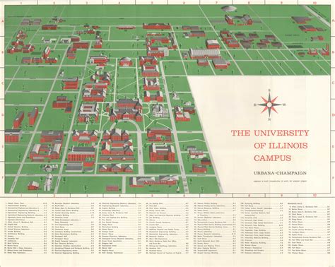 The University of Illinois Campus Urbana Champaign - Curtis Wright Maps
