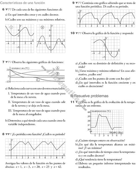 FUNCIONES ALGEBRAICAS EN SECUNDARIA EJERCICIOS RESUELTOS PDF