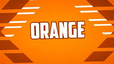 ORANGE INTRO PANZOID INTRO FREE 173 YouTube