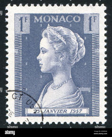 Monaco Circa Stamp Printed By Monaco Shows Princess Grace