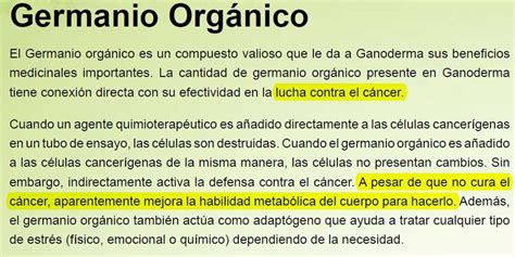 Germanio Orgánico | Lucha contra el cáncer, Simbolos de prosperidad ...