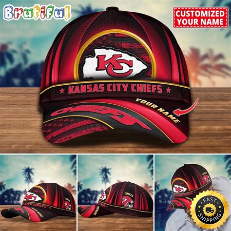 NFL Kansas City Chiefs Baseball Cap Custom Football Cap For Fans