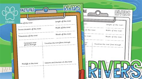 The River Nile Fact File Template Teacher Made Twinkl Off