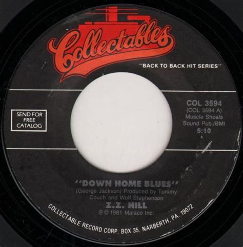 Z.Z. Hill - Down Home Blues / Cheating In The Next Room (1992, Vinyl ...