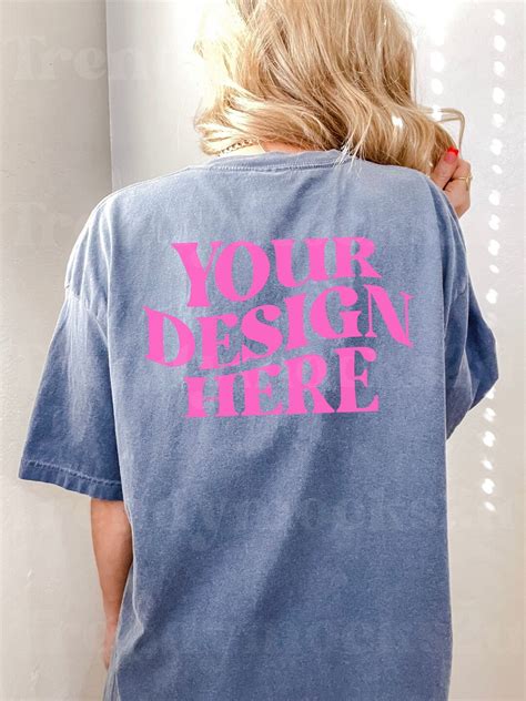 Comfort Colors Blue Jean Mockup Comfort Colors Mockup Etsy