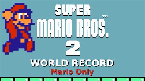 Mario Only Speedrun In 8 58 • Super Mario Bros 2 [current World Record