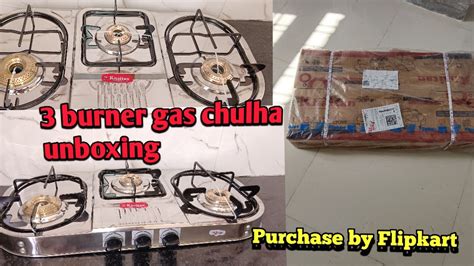 Top 3 Burner Gas Chulha Unboxing Videos Ll Best Online Gas Stoves