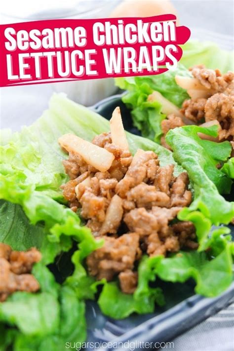 Healthy Chicken Lettuce Wraps ⋆ Sugar Spice And Glitter