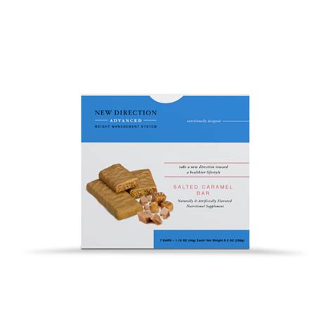 New Direction Advanced Salted Caramel Bar Meal Replacement Bars New Direction Advanced